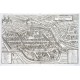 Freiburg im Breisgau, copperplate engraving, Merian, 1643 - Old maps for sale