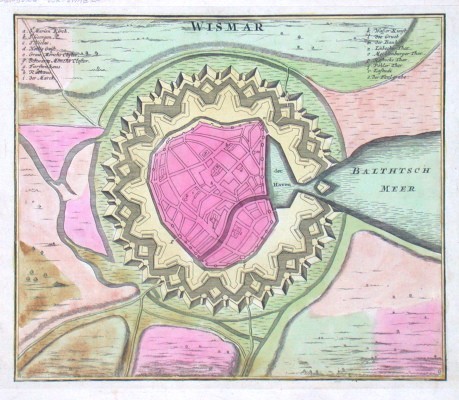 Wismar - Alte Landkarte