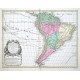 America meridionalis - Antique map