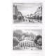 Die Kaiserstrasse in Franzensbrunn. Die Louisenquelle in Franzensbrunn - Antique map