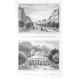 Die Kaiserstrasse in Franzensbrunn. Die Louisenquelle in Franzensbrunn