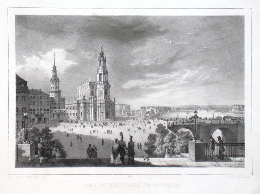 Der Schlossplatz zu Dresden