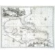 Insulae Americanae in Oceano Septentrionali - Antique map