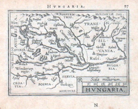 Hungary - Hungaria - Antique map