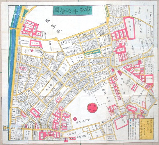 Ichigaya Ushigone ezu - Verkauf alter Karten