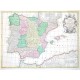 Hispania es Archetypo Roderici Mendez Sylva - Alte Landkarte