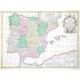 Hispania es Archetypo Roderici Mendez Sylva - Stará mapa