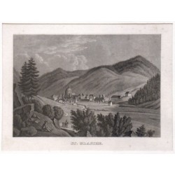 St. Blasien, akvatinta, 1839