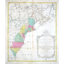 Carte Nouvelle de l'Amerique Angloise