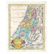 Palestinae in XII tribus divisae  descriptio - Stará mapa