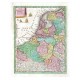 XVII Provinciae Belgii accurate delineatio - Alte Landkarte