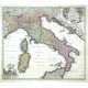 Nova et exactissima totius Italiae, Sardiniae et Corsicae Delineatio - Stará mapa