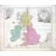 La Grande Bretagne ou les Royaumes d'Angleterre et d'Ecosse comme aussi le Royaume d'Irlande - Antique map