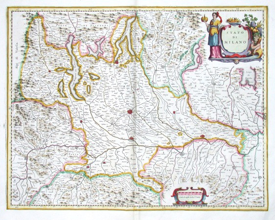 Stato di Milano - Old maps for sale