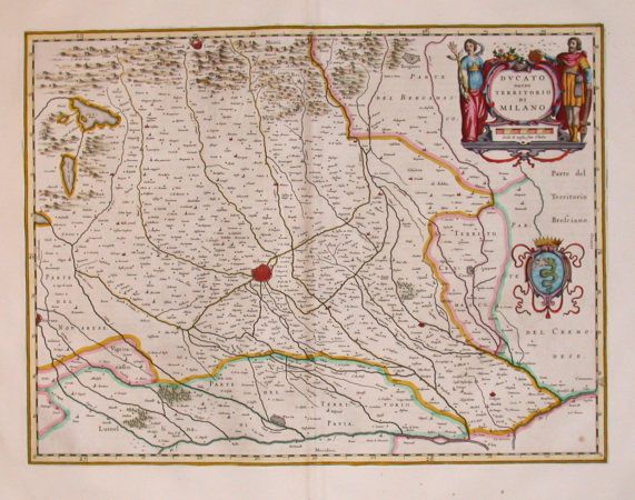 Ducato overo territorio di Milano - Old maps for sale