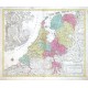Belgica Foederata - Antique map