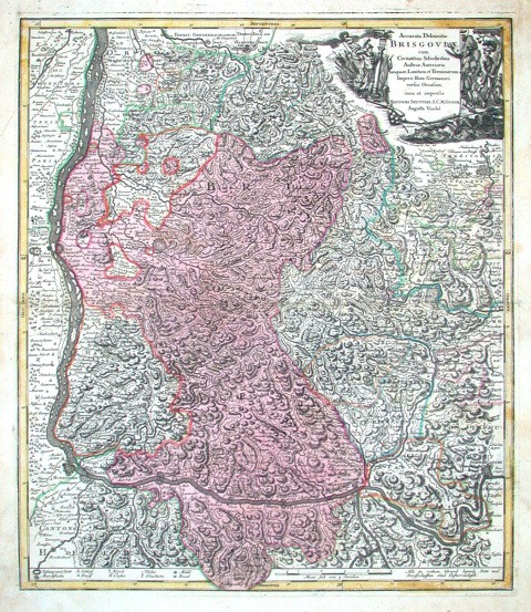 Breisgau - Accurata Delineatio Brisgoviae - Antique map