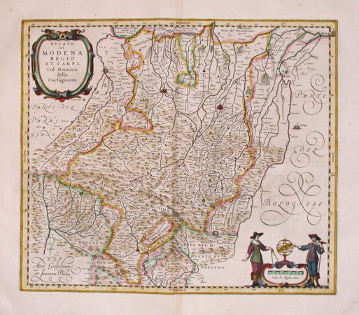 Ducato di Modena Regio et Carpi, Col Dominio della Carfagnana - Old maps for sale
