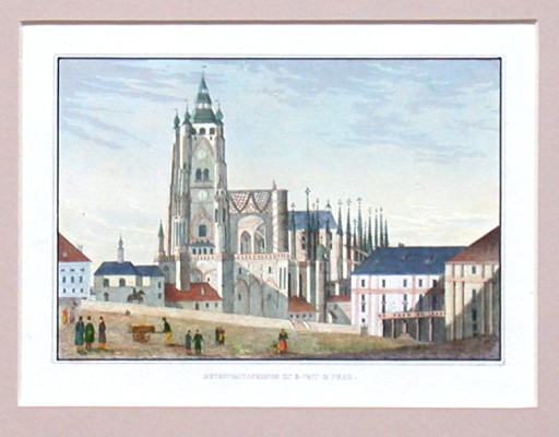 Metropolitankirche zu St. Veit in Prag - Staré mapy na prodej