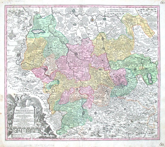 Braunschweig - Ducatus Brunsuicensis - Stará mapa