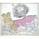 Ducatus Pomeraniae novissima Tabula - Stará mapa