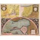 Carpetaniae partis desc.1584 - Guipuscoae regionis typus - (Baia de Cadiz) - Alte Landkarte
