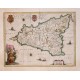 Sicilia regnum - Alte Landkarte