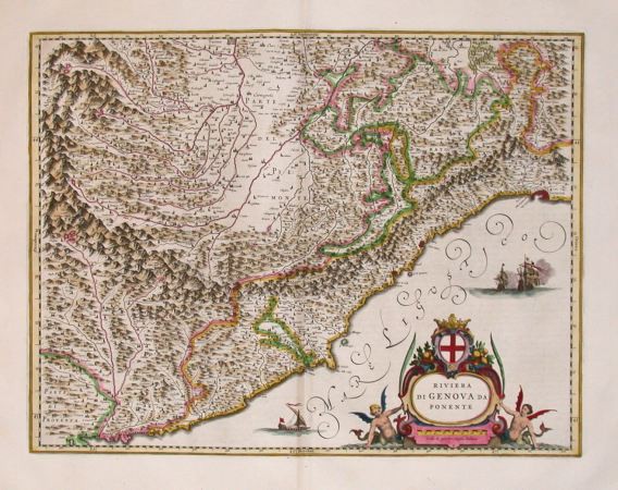 Riviera di Genova da Ponente - Old maps for sale