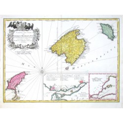 Carte des Isles de Maiorque, Minorque et Yvice