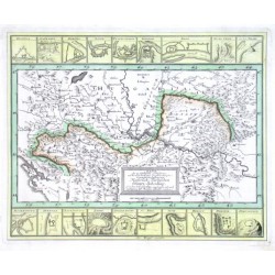 Mappa der zu Carlovitz geschlossenen  Kaiserlich-Türkischen Gräntz-Scheidung