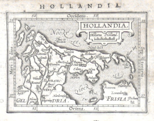 Hollandia - Antique map