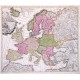 Europa Christiani - Antique map