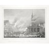 Der Hopfenmarkt und die Nicolaikirche in Flammen