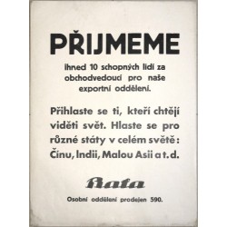 Přijmeme ihned 10 schopných lidí  Baťa