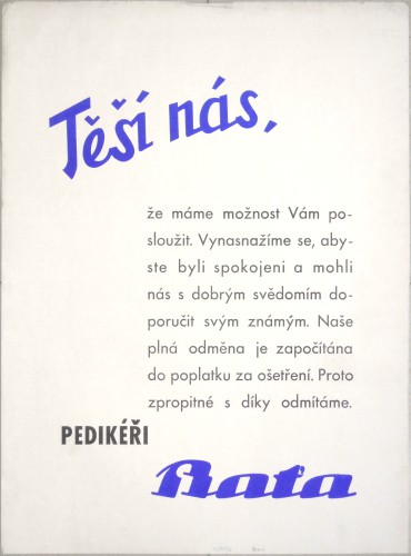 Těší nás, že máme možnost Vám posloužit  Pedikéři Baťa - Varia for sale