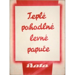 Teplé pohodlné levné papuče. Baťa