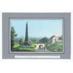 Le champ de bataille et les deux monuments pres de Culm