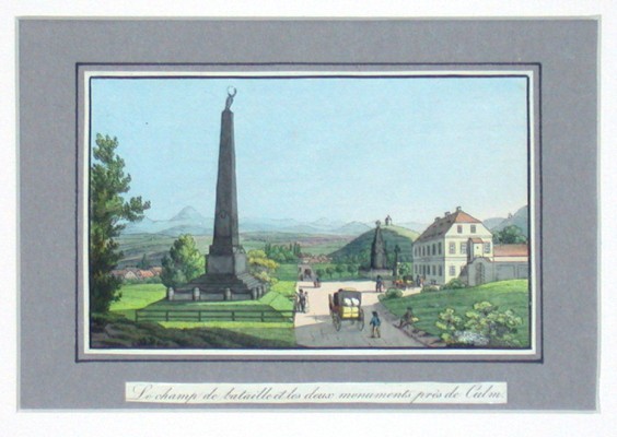 Le champ de bataille et les deux monuments pres de Culm - Verkauf alter Karten