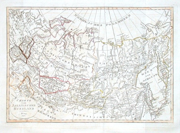 Charte vom Asiatischen Russland - Old maps for sale