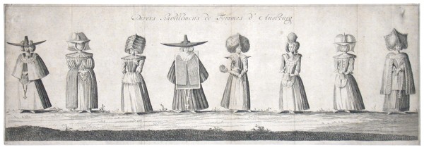 Divers habillemens de Femmes d' Ausbeurg - Stará a moderní grafika na prodej