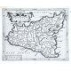 Sicilia - Alte Landkarte