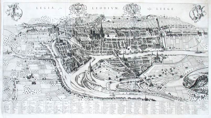 Legia, sive Leodium vulgo Liege - Old maps for sale