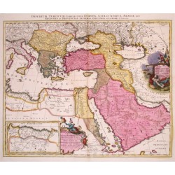 Imperium Turcicum Complectens Europae, Asiae et Africae, Arabiae que Regionis ac Provincias plurimas. (Es)tats de l'Empire