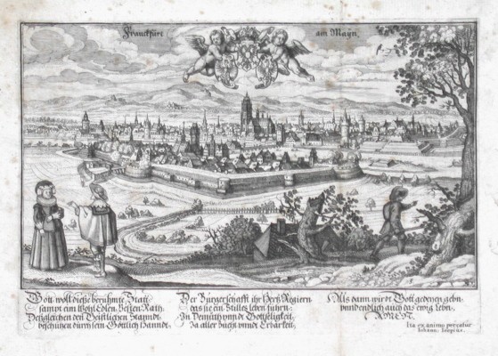 Franckfurt am Maijn - Antique map