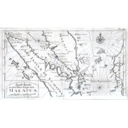 Land-Karte von der Meer-Enge von Malacca