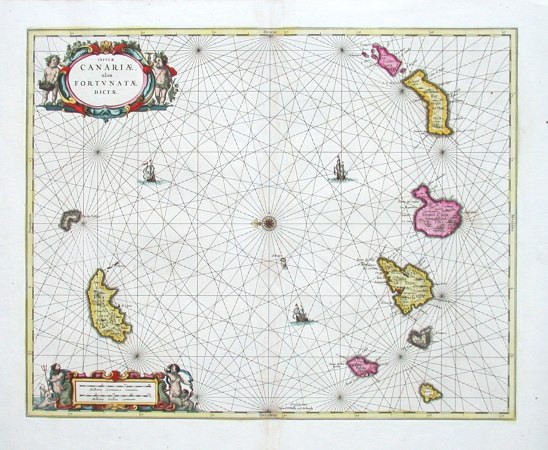 Insulae Canariae, olim Fortunatae Dictae - Old maps for sale