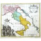 Italia Benedictina - Stará mapa