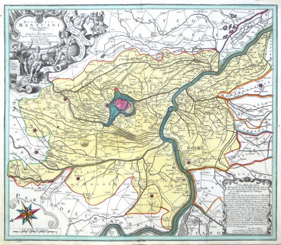 Mantua - Ducatus Mantuani quam catigatissima Delineatio - Antique map