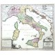 Italia Augustiniana - Alte Landkarte