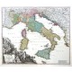 Statuum totius Italiae - Antique map